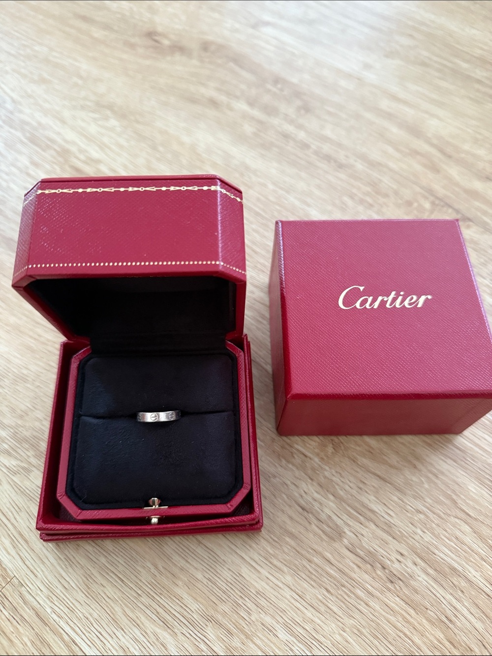 Cartier Love Ring with Red Box